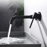 concealed washbasin mixer Rea Lungo black long (REA-B0371)