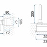 concealed washbasin mixer Rea Lungo black long (REA-B0371)