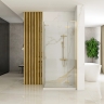 shower cabin Rea Hugo 80x80x200 safety glass, transparent, gold matte (REA-K6608)