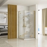 shower cabin Rea Hugo 80x80x200 safety glass, transparent, gold matte (REA-K6608)