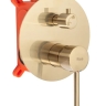 Sistema de ducha Rea Lungo Gold Mat + caja (REA-P4160)