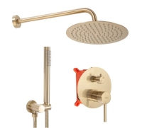Sistema de ducha Rea Lungo Gold Mat + caja (REA-P4160)