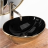 washbasin Rea Sofia 41x34,5 black gold (REA-U4527)