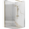 Mampara de ducha Rea Aero Intimo 120x195 cristal de seguridad, cepillado dorado (REA-K4127)