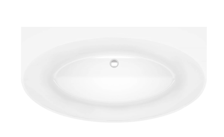 acrylic bathtub Rea Malta 149.5x82.5 + siphon + click/clack plug (REA-W3002)