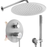 душевая система Rea Foss Clif + box скрытого монтажа, nickel brush (REA-P5969)