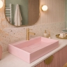 умывальник Rea Goya 37x50 pink (REA-U4410)