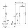 Sistema de ducha con termostato Omnires Y cromado (Y1244X/6CR)
