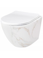 toilet Rea Carlos 49.5x37 wall hung rimless aiax shiny (REA-C6385)