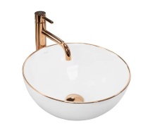 Lavabo Rea Stella 36x36 oro rosa (REA-U7444)