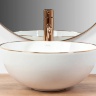 washbasin Rea Stella 36x36 rose gold (REA-U7444)