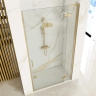 Puerta de ducha Rea Hugo 80x200,5 cristal de seguridad, transparente, oro mate (REA-K8410)