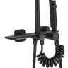 Conjunto de ducha Rea Helix negro (REA-P6618)