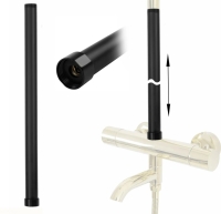 Barra de extensión de ducha Rea negra 50 (REA-K0880)