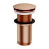 Omnires click-clack brushed copper bottom valve (A716CPB)