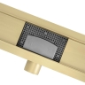 трап линейный Rea Neox 700 мм brushed gold (REA-G4893)