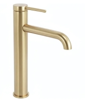 смеситель для умывальника Rea Spot высокий, brushed gold (REA-B9632)