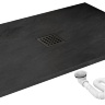 Rea Rock 80x100 rectangular tray, black (REA-K4578)