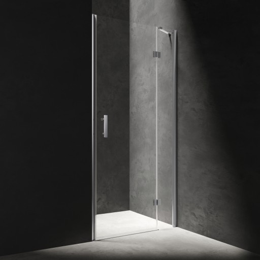 shower doors Omnires Manhattan 100x195 cm safety glass chrome/transp (ADP10XLUX-TCRTR)