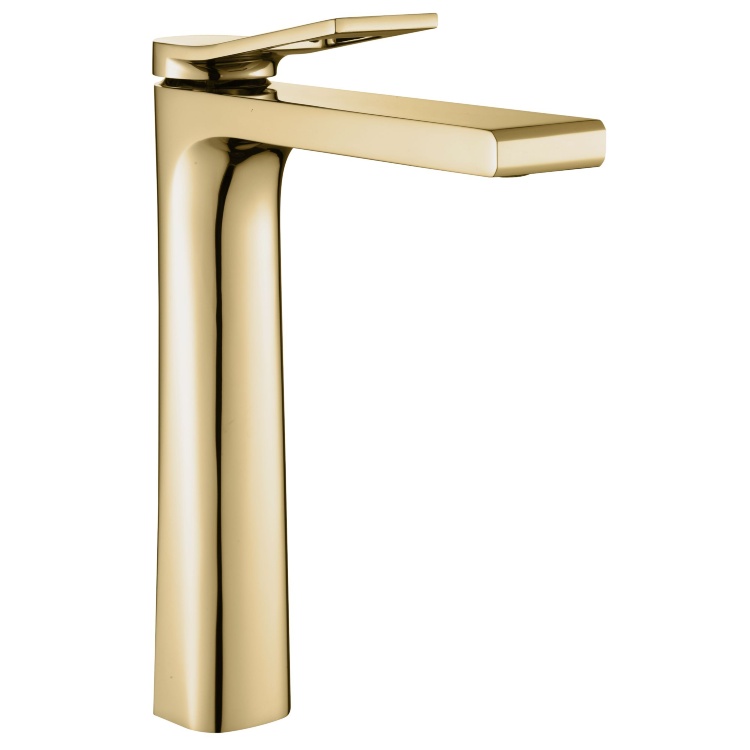 Mezclador de lavabo alto Rea Soul, dorado (REA-B9952)