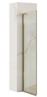 Mampara de ducha Rea Hugo 80x200,5 cristal de seguridad, transparente, oro mate (REA-K6612)