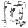 Juego de ducha Rea Helix cromado (REA-P6620)