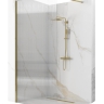 Mampara de ducha Rea Aero Intimo 90x195 cristal de seguridad, cepillado dorado (REA-K4124)