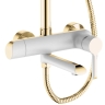 Sistema de ducha Rea Melia oro/blanco (REA-P2406)
