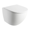 toilet Omnires Ottawa 49x37 rimless suspended, seat duroplast, white matt (OTTAWAMWBM)
