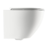 toilet Omnires Ottawa 49x37 rimless suspended, seat duroplast, white matt (OTTAWAMWBM)