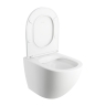 toilet Omnires Ottawa 49x37 rimless suspended, seat duroplast, white matt (OTTAWAMWBM)