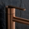 смеситель для умывальника Rea Ontario низкий, brushed copper (REA-B0970)