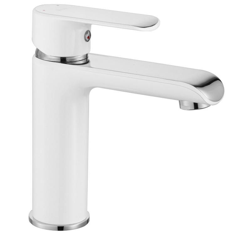 Mezclador de lavabo Rea Bloom blanco/cromo (REA-B9915)