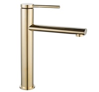 Mezclador de lavabo Rea Oval dorado (REA-B6513)