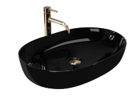 Lavabo Rea Cleo 60,5x41 negro (REA-U6757)