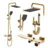 Juego de ducha Rea Helix dorado (REA-P6619)