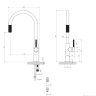 Omnires Switch Kitchen Faucet with Water Filter Function, Brushed Copper (SW9057CPB)