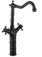 Mezclador de lavabo Rea Rustico negro mate (REA-B5520)