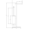 Toilet brush with toilet paper holder Omnires Modern Project anthracite (MP60810AT)