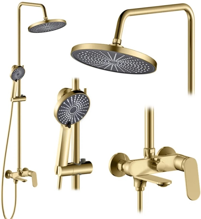shower system Rea Marco brush gold (REA-P8548)