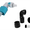 Rea installation system for toilet + F light gold button (REA-E9851)