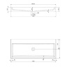 lavabo Omnires Thasos 42x100 blanco (THASOS1000BP)