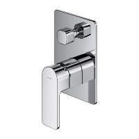 Mezclador empotrado para baño y ducha Omnires Baretti, cromado (BA7835CR)