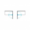 shower doors Omnires Kenton 70x140 cm safety glass chrome/transp (MP75CRTR)