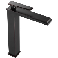 Mezclador de lavabo Rea Romano Old alto, negro (REA-B9902)