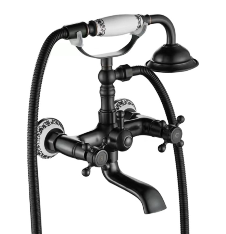Bath and shower mixer Rea Rustico black (REA-B0701)
