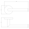 Portarrollos Omnires Modern Project blanco mate (MP60510WM)