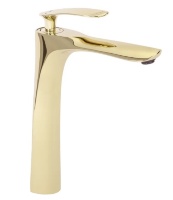 Mezclador de lavabo Rea Orbit dorado (REA-B2051)