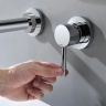 Mezclador de lavabo empotrado Rea Lungo cromo largo (REA-B0369)