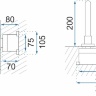 Mezclador de lavabo empotrado Rea Lungo cromo largo (REA-B0369)